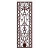 Chinese Style Retro Window Glass Film Imitation Wooden Lattice Privacy Non-Adhesive Static Glass Film; 15x39 inches