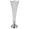 4 PCS Crystal Wedding Flower Vase, 20 in Tall Flower Table Centerpieces, Crystal Cylinder Banquet Vases Easy Installation