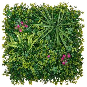 Artificial Plant Wall, 12PCS 20 x 20 in Artificial Boxwood Panels, Greenery Backdrop Privacy Hedge Fence with Sun Protection