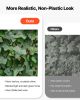 Expandable Fence Privacy Screen, 25 x 126 in Expand Artificial Plant Wall, Realistic Artificial Ivy Panel with 50 Zip Ties