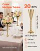 20 PCS Wedding Flower Vase, 16.9 in Tall Trumpet Flower Table Centerpieces, Banquet Vases Easy Installation