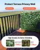Expandable Fence Privacy Screen, 25 x 126 in Expand Artificial Plant Wall, Realistic Artificial Ivy Panel with 50 Zip Ties