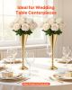 20 PCS Wedding Flower Vase, 16.9 in Tall Trumpet Flower Table Centerpieces, Banquet Vases Easy Installation