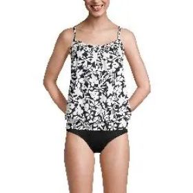 Women'sTummy HidingTop Swimsuit Adjustable Straps (Option: XL)
